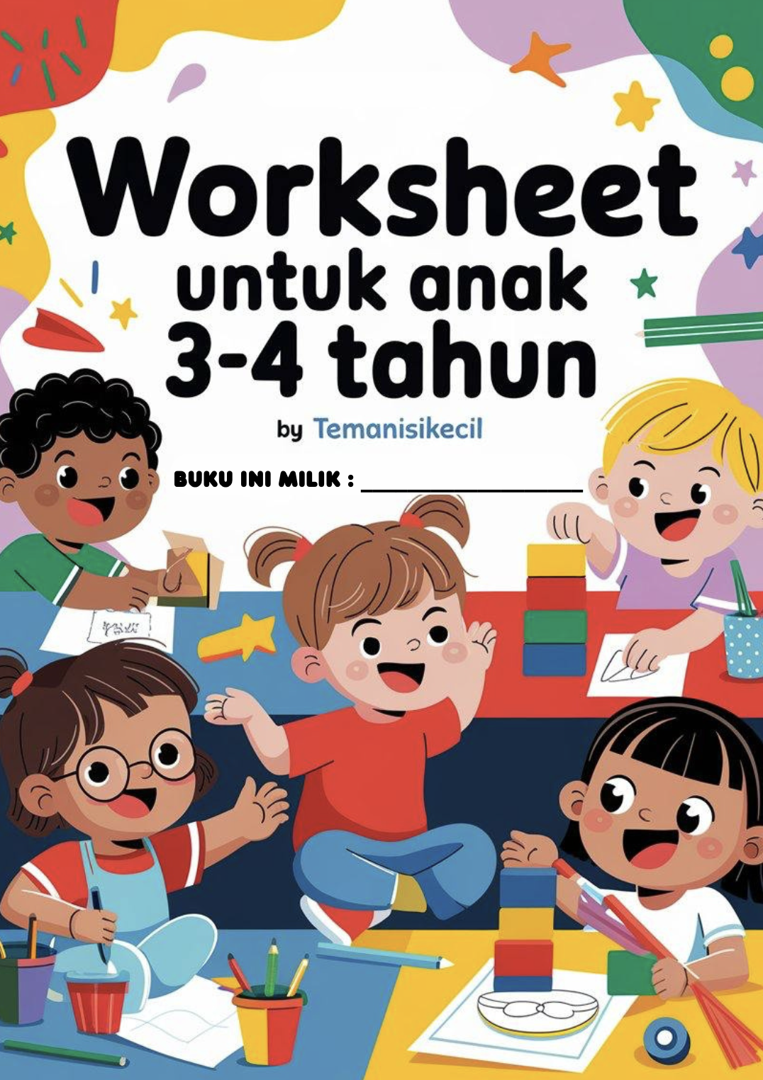 Worksheet Anak 3-4 Tahun